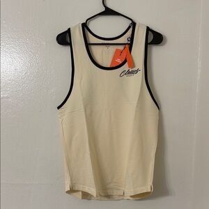 NEW! YOUNGLA CLASSIC STRINGER TANK TOP - CREAM - SIZE: S